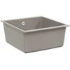 Kriauklė Pilka 430 x 460 mm 80% Kvarcas ir 20% Derva