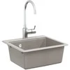 Kriauklė Pilka 470 x 440 mm Granitas