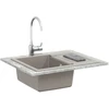 Kriauklė Pilka 620 x 500 mm 80% Kvarcas ir 20% Derva