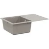 Kriauklė Pilka 670 x 460 mm 80% Kvarcas ir 20% Derva