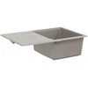 Kriauklė Pilka 670 x 460 mm 80% Kvarcas ir 20% Derva