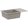 Kriauklė Pilka 780 x 500 mm 80% Kvarcas ir 20% Derva