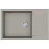 Kriauklė Pilka 780 x 500 mm 80% Kvarcas ir 20% Derva