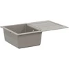 Kriauklė Pilka 780 x 500 mm 80% Kvarcas ir 20% Derva