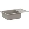 Kriauklė Pilka 780 x 500 mm 80% Kvarcas ir 20% Derva