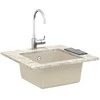 Kriauklė Smėlio 430 x 460 mm 80% Kvarcas ir 20% Derva
