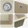 Kriauklė 80% Kvarcas ir 20% Derva 530 x 460 mm Smėlio
