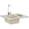Kriauklė Smėlio 620 x 500 mm 80% Kvarcas ir 20% Derva