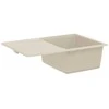 Kriauklė Smėlio 670 x 460 mm 80% Kvarcas ir 20% Derva