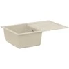 Kriauklė Smėlio 780 x 500 mm 80% Kvarcas ir 20% Derva