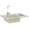 Kriauklė Smėlio 780 x 500 mm 80% Kvarcas ir 20% Derva
