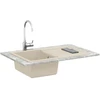 Kriauklė Smėlio 780 x 500 mm 80% Kvarcas ir 20% Derva