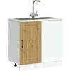 virtuvės apatinė spintelė "Lucca" Artisan Oak Engineered Wood