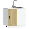 virtuvės apatinė spintelė "Lucca" Sonoma Oak Engineered Wood