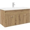 kriauklės spintelė su įmontuotu baseinu Artisan Oak