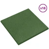 Kritimo apsaugos plytelės 18 pcs Žalia 50 x 50 cm Guma