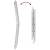 Sulankstoma rampas 200 kg kiekvienai rampai 2 pcs Sidabro