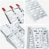 Sulankstoma motociklinės rampos 340 kg per rampa 2 pcs Sidabro