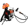 Krūmapjovė su kuprine, oranžinis dizainas, 52 cc, 1,45 kW
