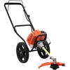 Krūmapjovė su ratukais, oranžinė, 52 cc, 1,45 kW
