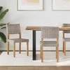 Valgomasis krėslas 2 pcs Kubu ratanas Kubu pilka