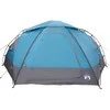 Kupolo palapinė su nuimamu lietaus skydeliu Mėlyna 12 žmonių
