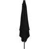 Sodo skėtis Juoda 295 x 295 x 245 cm Poliesteris ir plienas