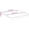 Kvadratinis gėlių padėklas 24 pcs Juoda 21 x 21 x 2 cm
