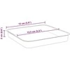 Kvadratinis gėlių padėklas 6 pcs Raudona plyta 15 x 15 x 2 cm
