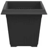 Kvadratinis gėlių vazonas 24 pcs Juoda 16 x 16 x 14 cm