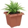 Kvadratinis gėlių vazonas 24 pcs Raudona plyta 33 x 33 x 26 cm