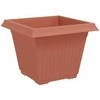 Kvadratinis gėlių vazonas 24 pcs Raudona plyta Plastmasė