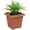 Kvadratinis gėlių vazonas 24 pcs Raudona plyta 16 x 16 x 14 cm