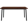 Kvadratinis valgomojo stalas 160 x 70 x 75 cm Tamsiai rudas