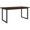 Kvadratinis valgomojo stalas 160 x 70 x 75 cm Tamsiai rudas