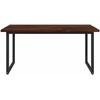 Kvadratinis valgomojo stalas 160 x 70 x 75 cm Tamsiai rudas
