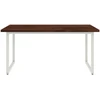 Kvadratinis valgomojo stalas 160 x 70 x 75 cm Tamsiai rudas