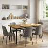Kvadratinis valgomojo stalas 160 x 70 x 75 cm Balta