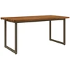 Kvadratinis valgomojo stalas 160 x 70 x 75 cm Natūrali