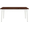 Kvadratinis valgomojo stalas 160 x 70 x 75 cm Tamsiai rudas