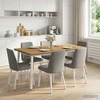 Kvadratinis valgomojo stalas 160 x 70 x 75 cm Balta