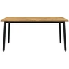 Kvadratinis valgomojo stalas 160 x 80 x 75 cm Balta