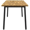 Kvadratinis valgomojo stalas 160 x 80 x 75 cm Balta