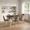 Kvadratinis valgomojo stalas 160 x 80 x 75 cm Tamsiai rudas
