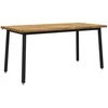 Kvadratinis valgomojo stalas 160 x 80 x 75 cm Balta