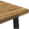 Kvadratinis valgomojo stalas 160 x 80 x 75 cm Balta