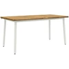 Kvadratinis valgomojo stalas 160 x 80 x 75 cm Balta