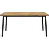 Kvadratinis valgomojo stalas 160 x 80 x 75 cm Balta