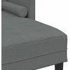 Sofa Sofos komplektas su pagalve 2 pcs Tamsiai pilka Poliesteris