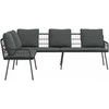 Sofa 5-Vietų skaičius Antracitas Plienas